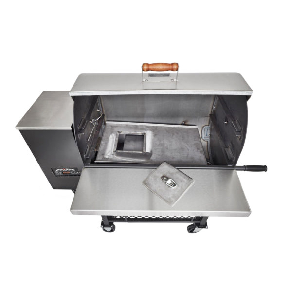 Trapdoor Drip Pan for Pellet Grill