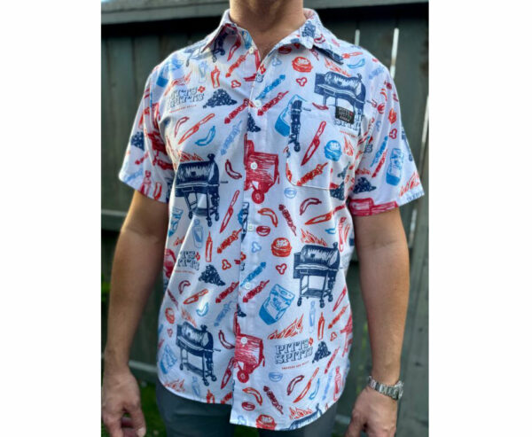 Pitts & Spitts Shinesty Blue & Red Shinesty Shirt
